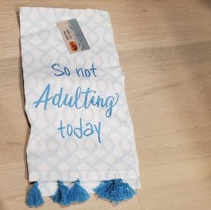 So Not Adulting Today Tea Towel
